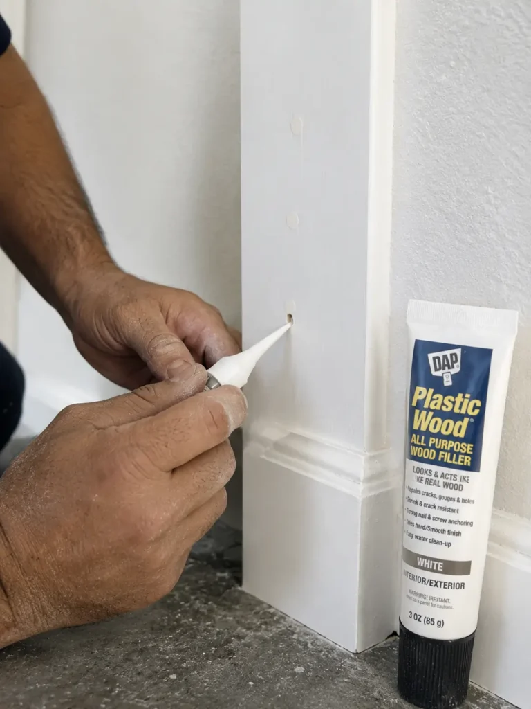 No-Tent Termite Treatment Sacramento 3 Sealed Hole with Wood Filler - Sacto Termite Control