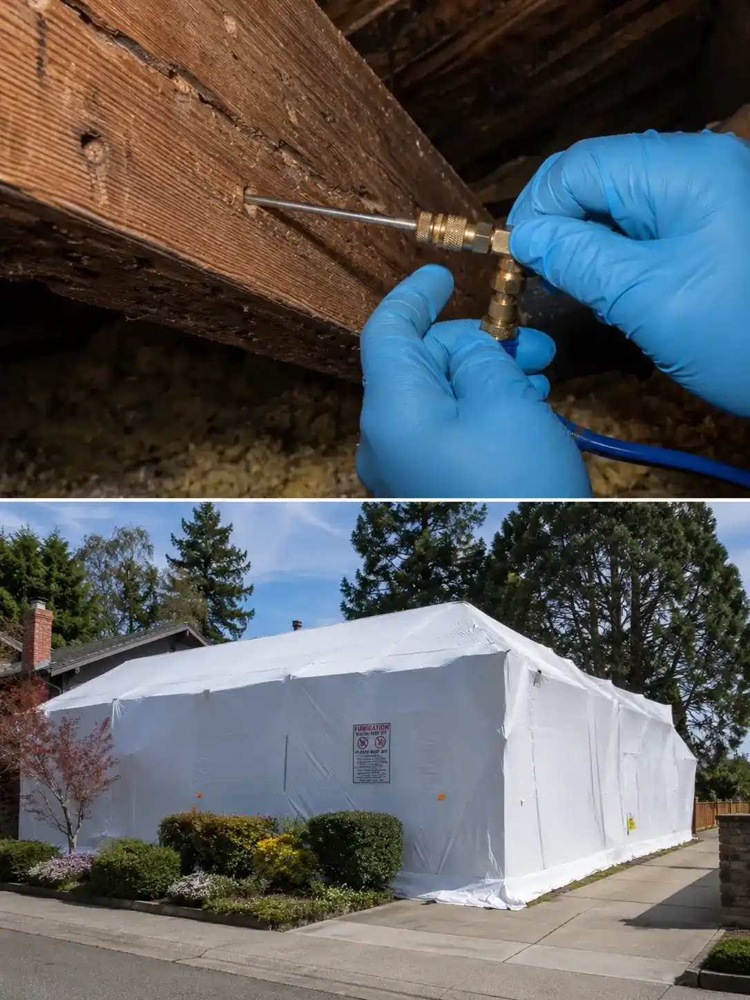 Drywood Termite Control Sacramento 3 Spot vs Tent fumigation