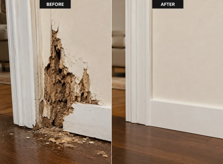 home 2 Before and After - Termite Damage Restoration - Sacto