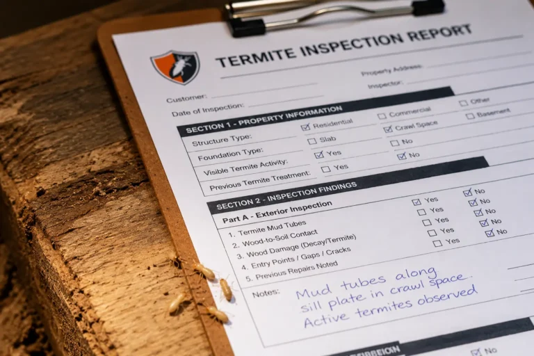 Termite Inspection Report - Sacramento