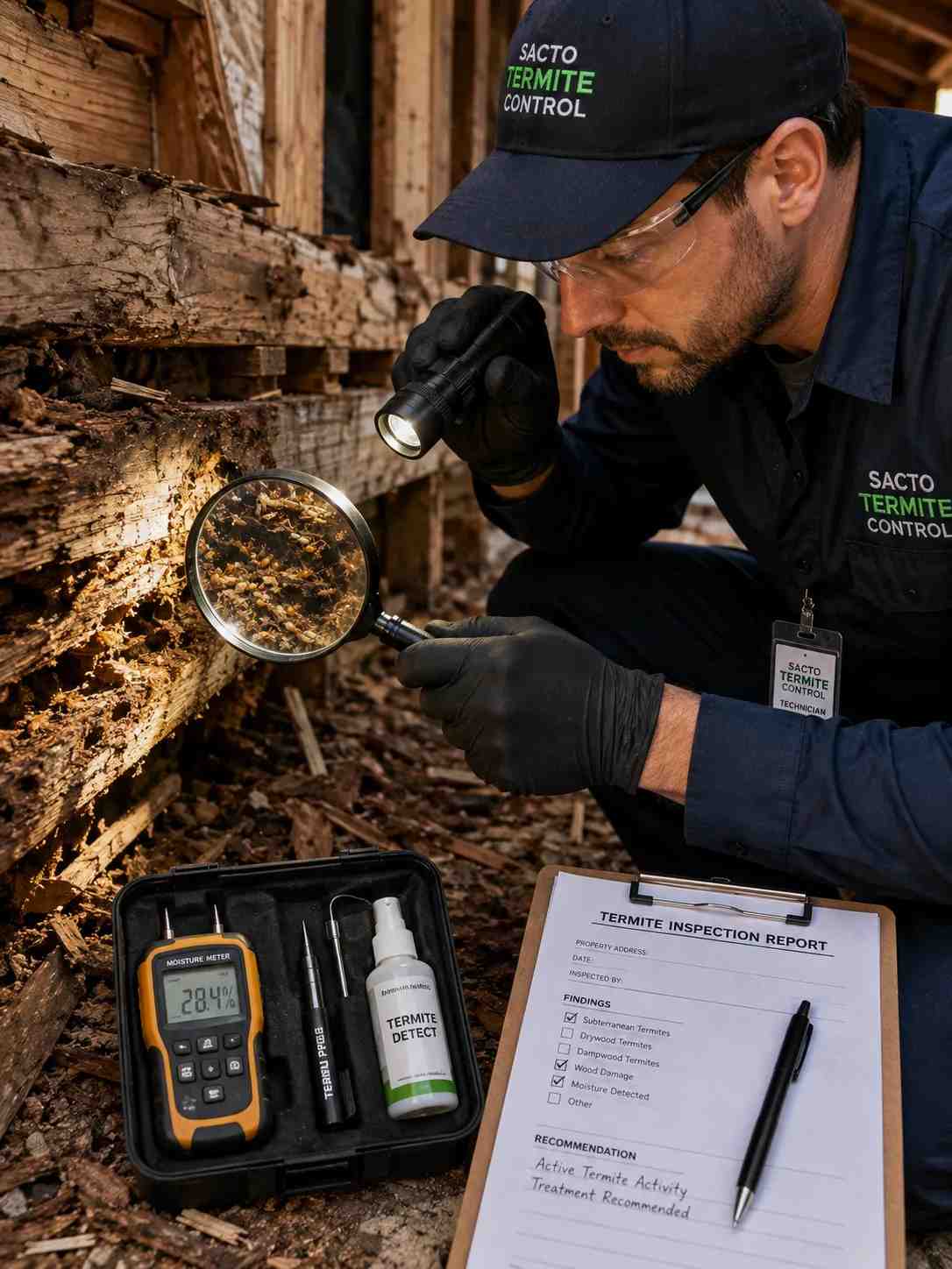 Termite Damage Repair, Woodland, CA